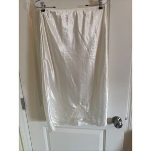 Vintage Ivory Erika Taylor Slip Skirt  Embellished Sz Medium